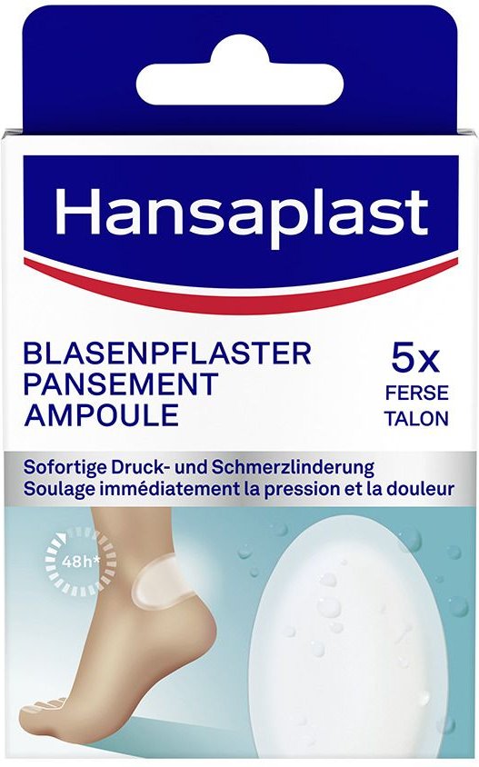 Hansaplast Blasen-Pflaster Ferse 5 St Pflaster