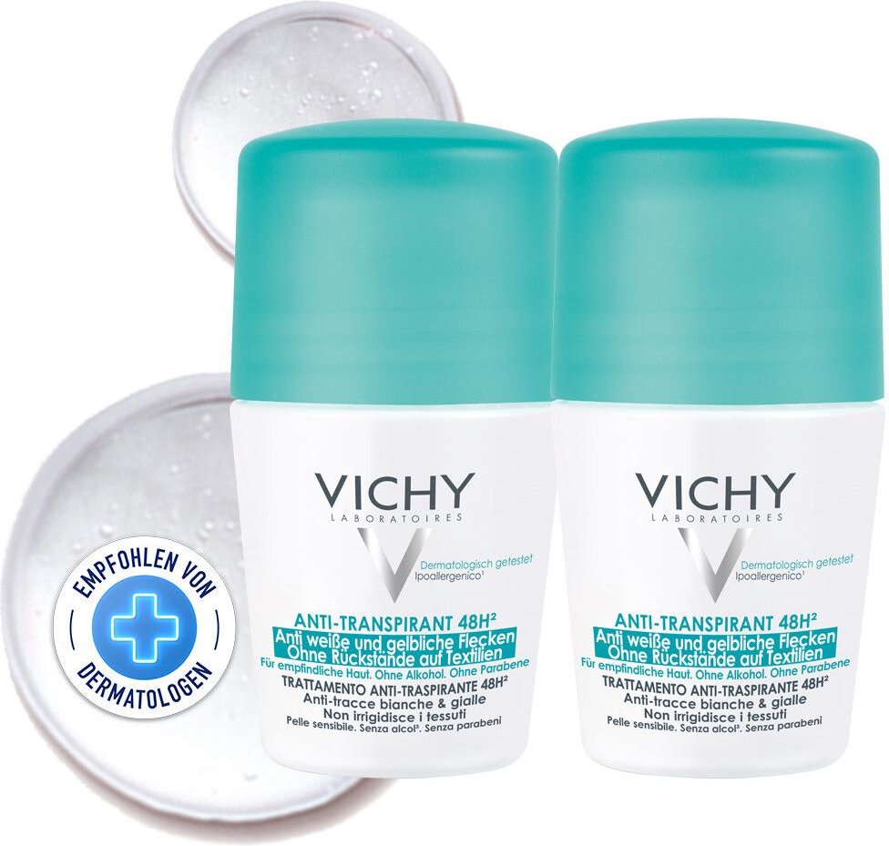 Thumbnail - Vichy DEO Roll-on Anti-Flecken 48h 2x50 ml Roller