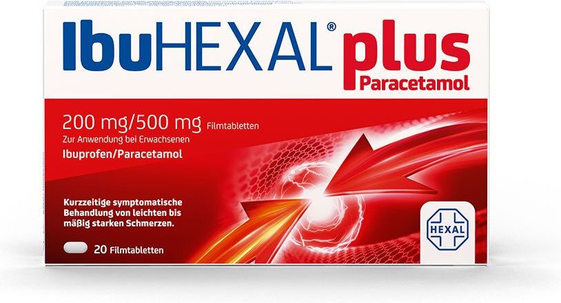 Ibuhexal plus Paracetamol 200 mg/500 mg Filmtabl. 20 St Filmtabletten
