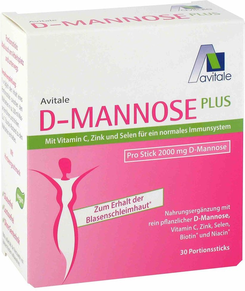D-Mannose Plus 2000 mg Sticks m.Vit.u.Mineralstof. 30x2,47 g Pulver