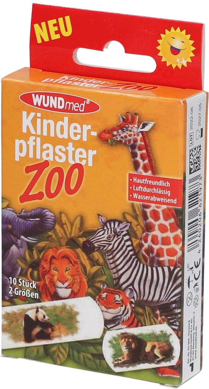 Thumbnail - Kinderpflaster Zoo 2 Größen 10 St Pflaster
