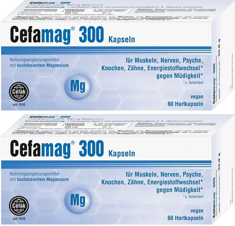 Cefamag 300 Hartkapseln 2x 2x60 St