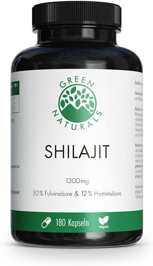 Green Naturals Shilajit 1300 mg hochdos.vegan Kps. 180 St Kapseln