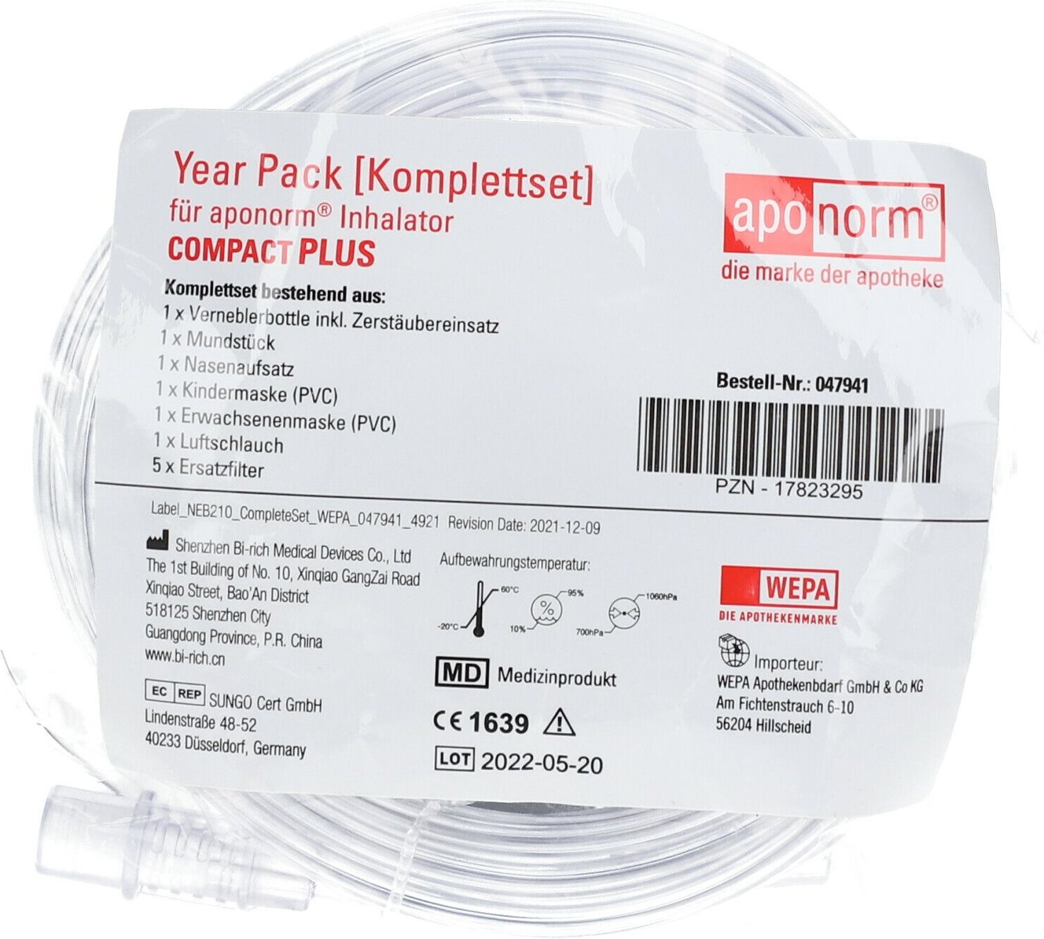 Aponorm Inhalator Compact Plus Year Pack