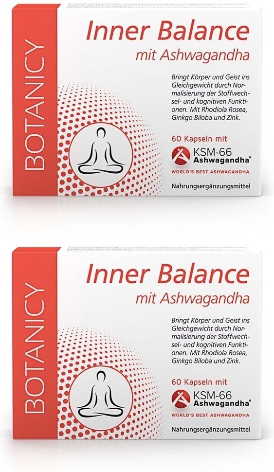 Inner Balance mit Ashwagandha Ksm-66 Kapseln 2x 2x60 St
