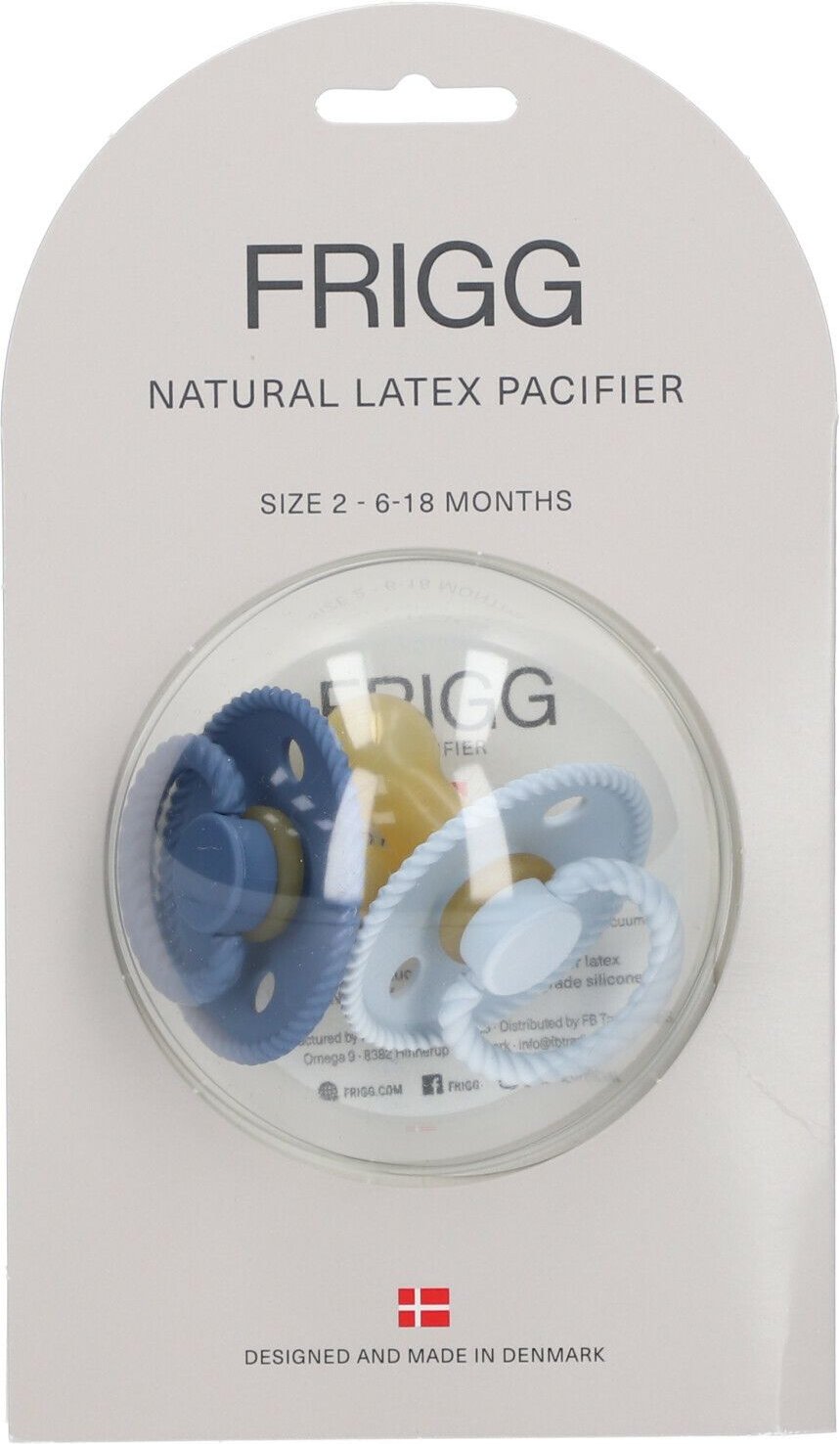 Thumbnail - Frigg Fopspeen Rope Ocean - Blue 6-18 Maanden 2 St Schnuller