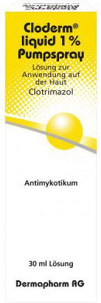 Cloderm Liquid 1% Pumpspray 30 ml Spray