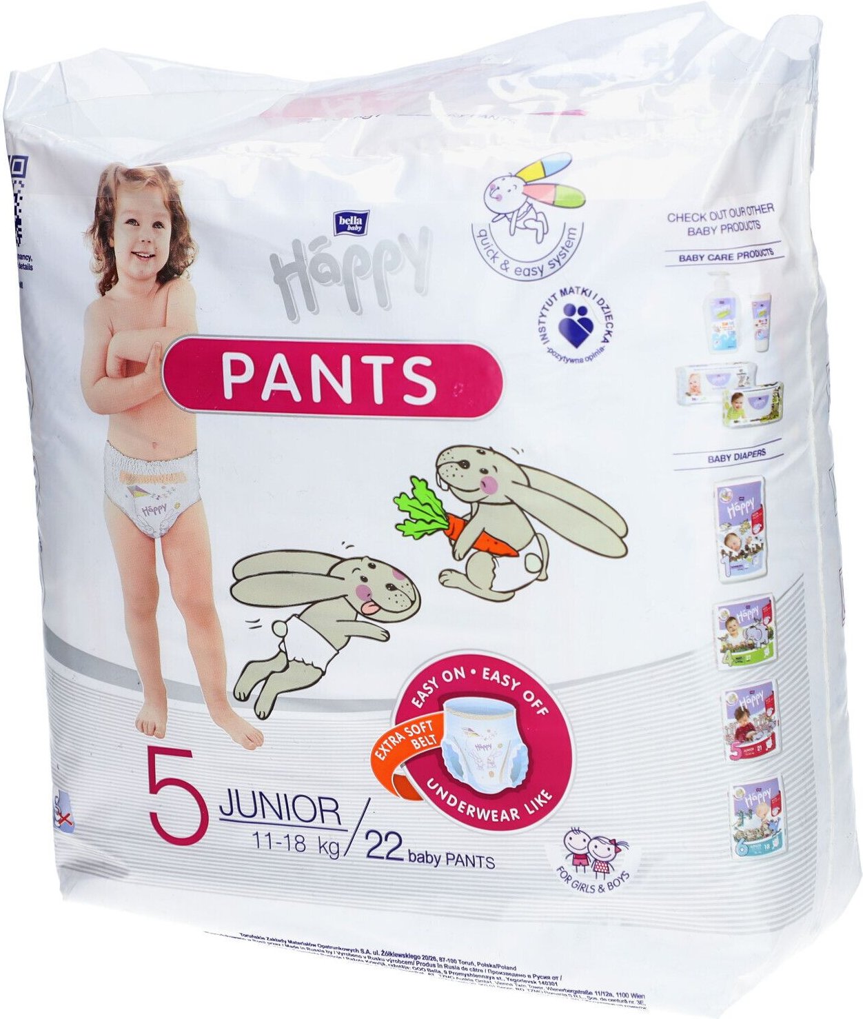 Bella baby Happy Pants Gr.5 Junior 11-18 kg 22 St Windeln