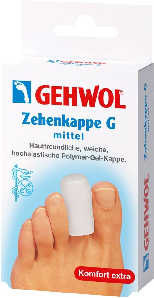 Gehwol Polymer Gel Zehenkappe G mittel 2 St Einlagen