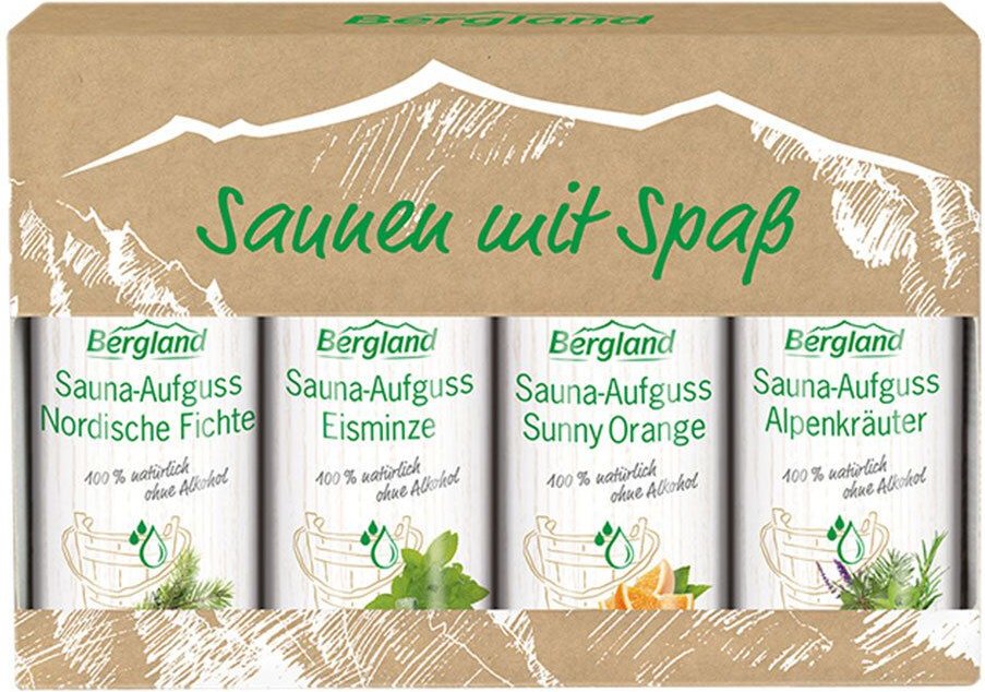 Saunen mit Spaß 4 versch.Sorten Konzentrat 4x50 ml