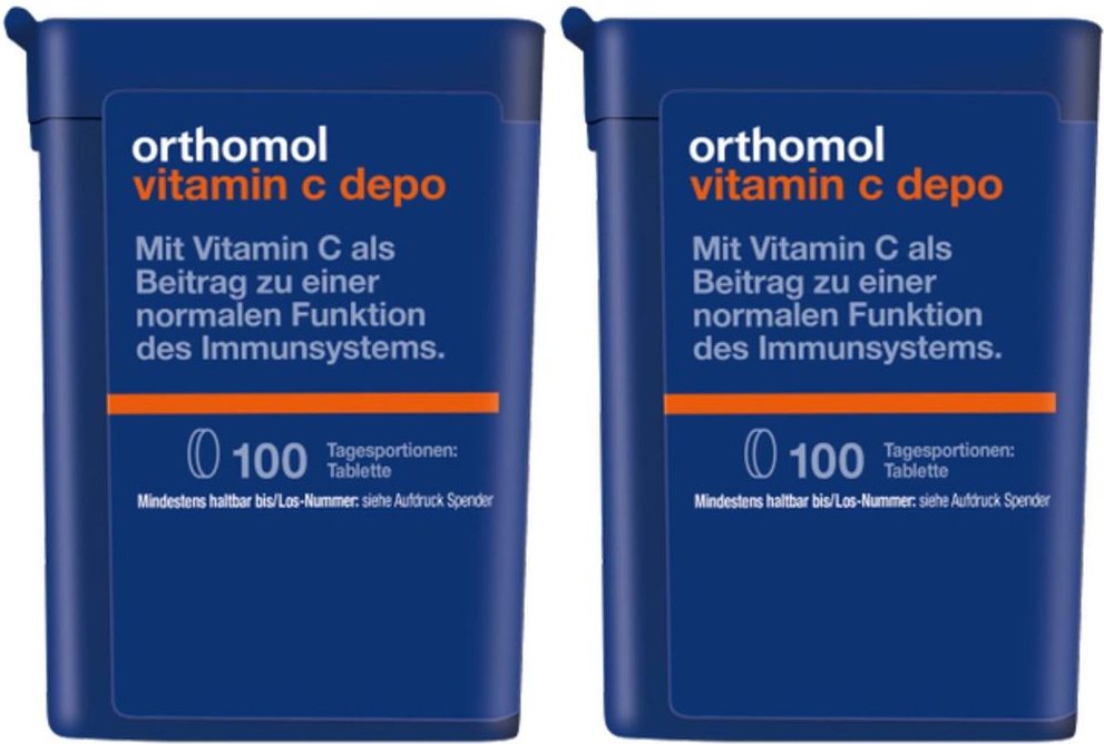 Orthomol Vitamin C depo - Nahrungsergänzungsmittel mit Depot-Wirkung für eine normale Funk 2x100 St Tabletten