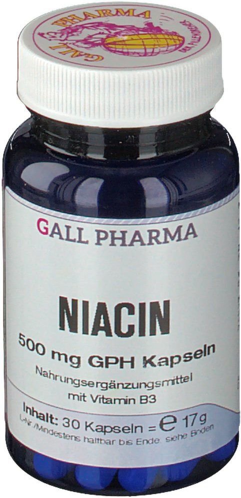 Niacin 500 mg GPH Kapseln 30 St