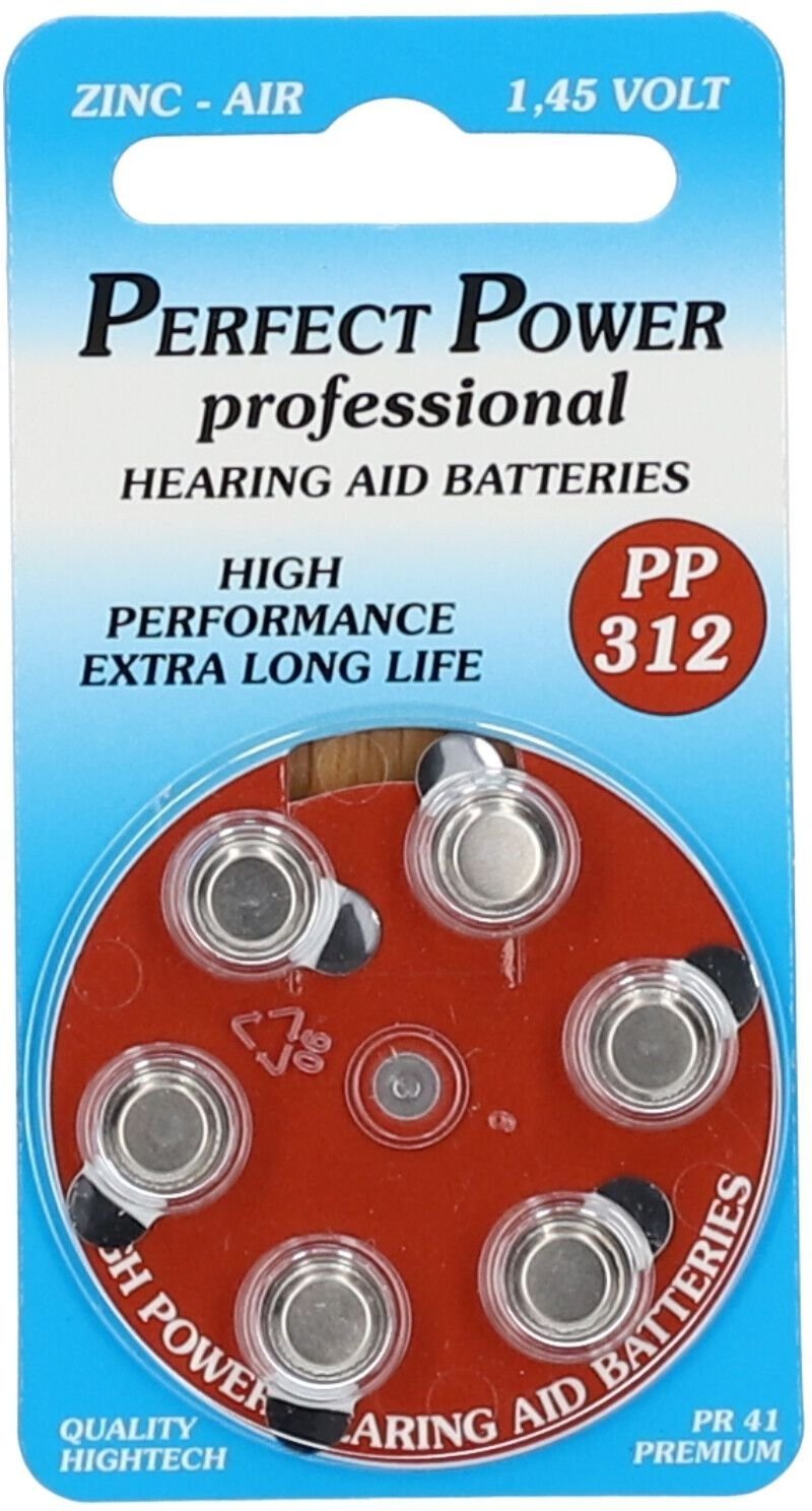 Batterien f.Hörgeräte Power Pp312 5x 5x6 St