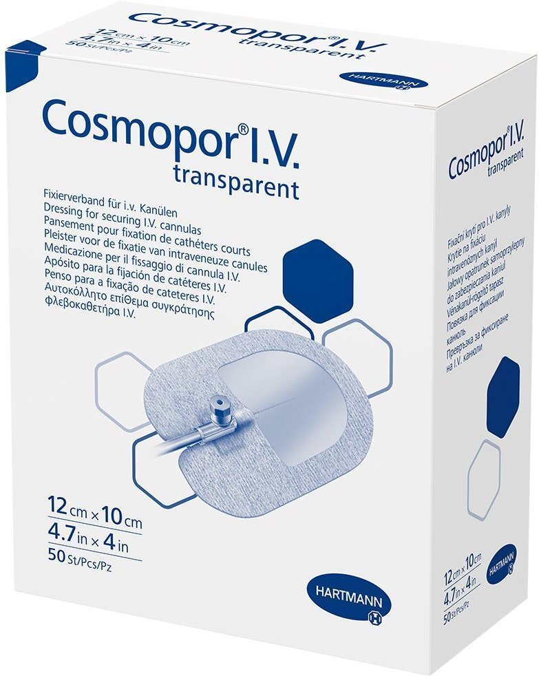 Cosmopor I.v. transparent Fixierverb.10x12 cm ste. 50 St Pflaster