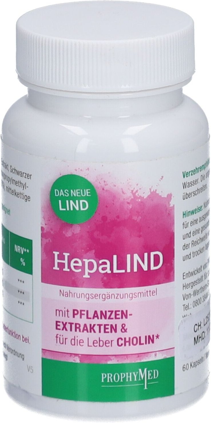 Hepalind Cholin Fuer Leber 60 St Kapseln
