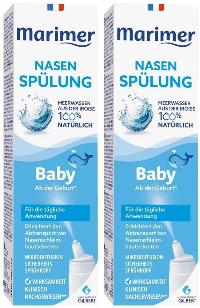 Marimer Baby Meerwasser Nasenspray isotonisch 2x 2x100 ml