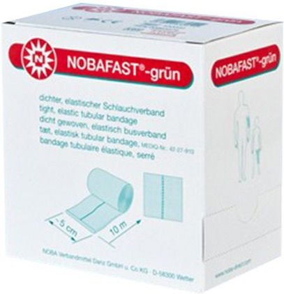 Nobafast Schlauchverband elastisch Gr.2 10 m grün 1 St Verband