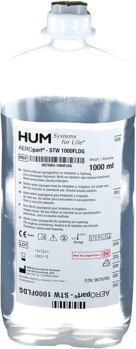 Aeropart STW 1000 Fldg Sterilwasserflasche ml Flaschen