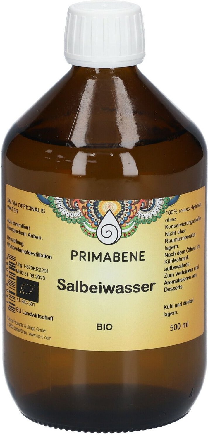 Salbeiwasser BIO Primabene 500 ml Lösung zum Einnehmen