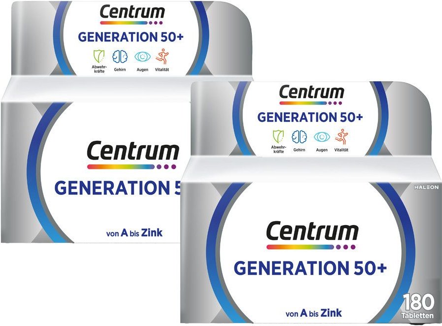Thumbnail - 2x Centrum Generation 50+ Tabletten 2x180 St