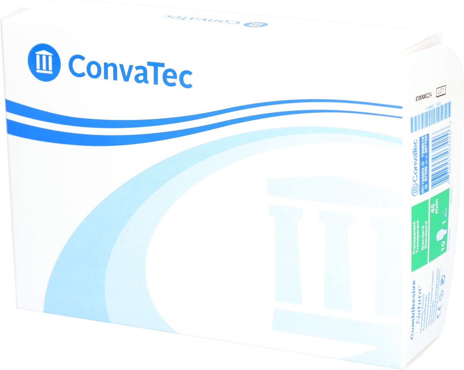 Combihesive Natura Ileob.2t.38mm standard opak 10 St Beutel