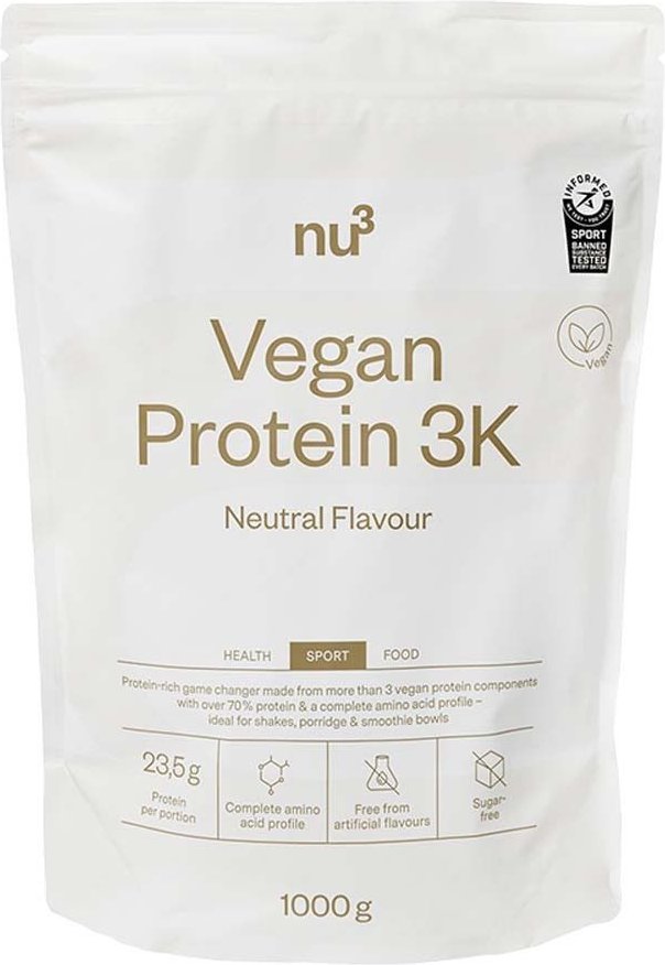 nu3 Vegan 3K Neutral 1000 g Pulver
