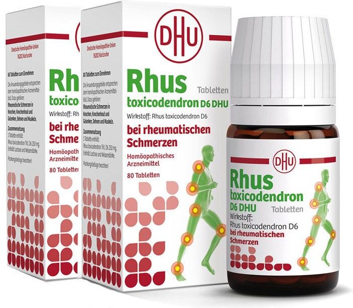 2x Rhus Toxicodendron D 6 Tabl.bei rheumat.Schmerzen 2x80 St Tabletten