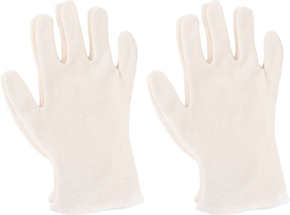 Baumwollhandsch Rohweis M x2 2x1 St Handschuhe