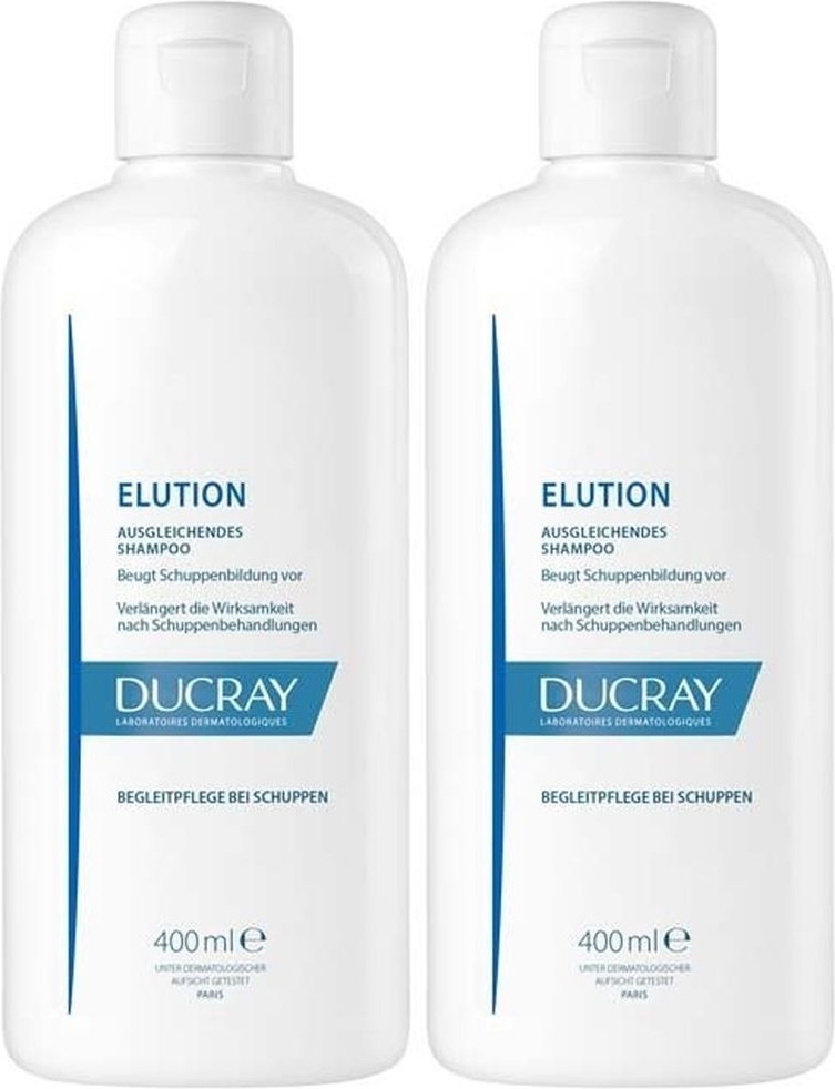 Ducray Elution ausgleichendes Shampoo 2x 2x400 ml