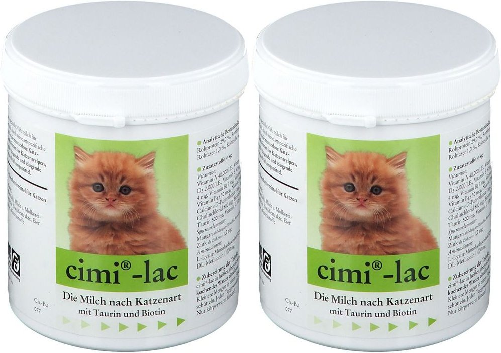 cimi®-lac Katzenmilch Doppelpack 2x250 g Pulver