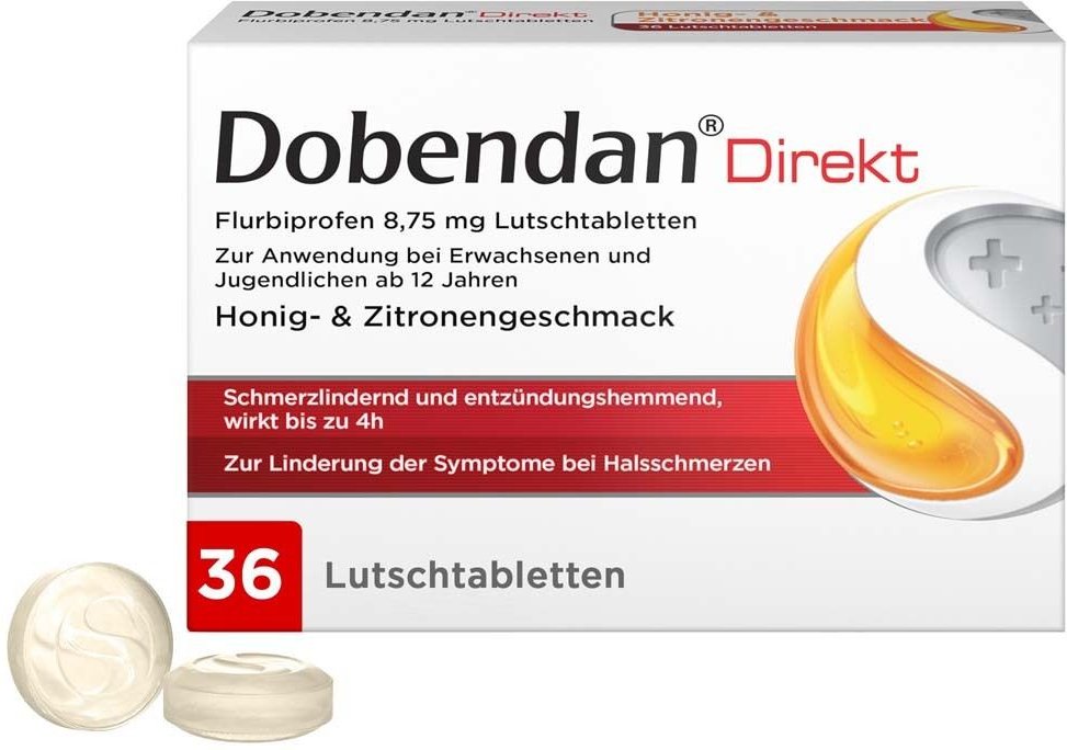 Dobendan Direkt Flurbiprofen 8,75 mg Lutschtabl. 36 St Lutschtabletten
