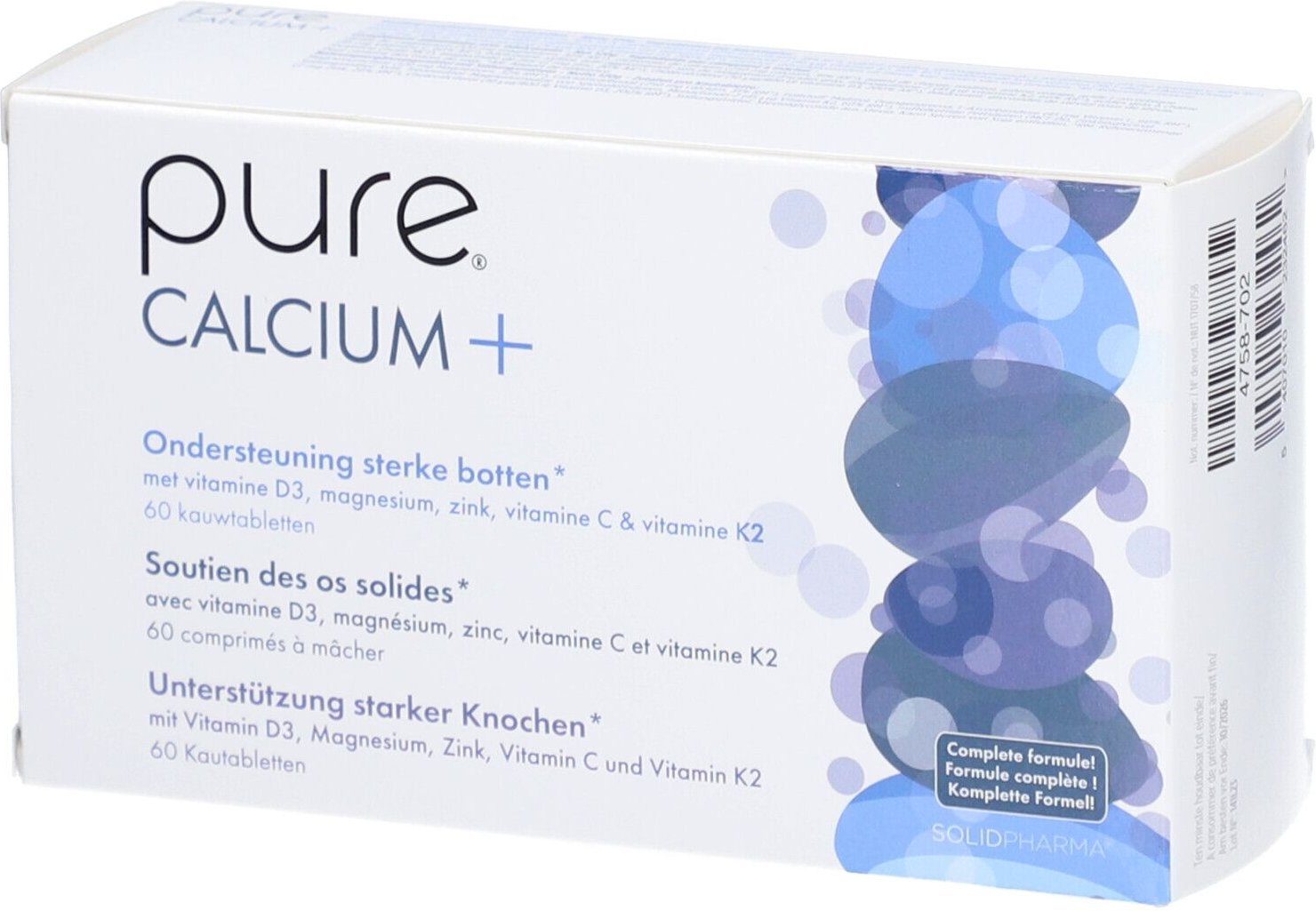 Pure Calcium+ 60 St Kautabletten