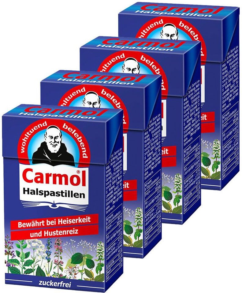 Carmol Halspastillen 4x 4x45 g Pastillen
