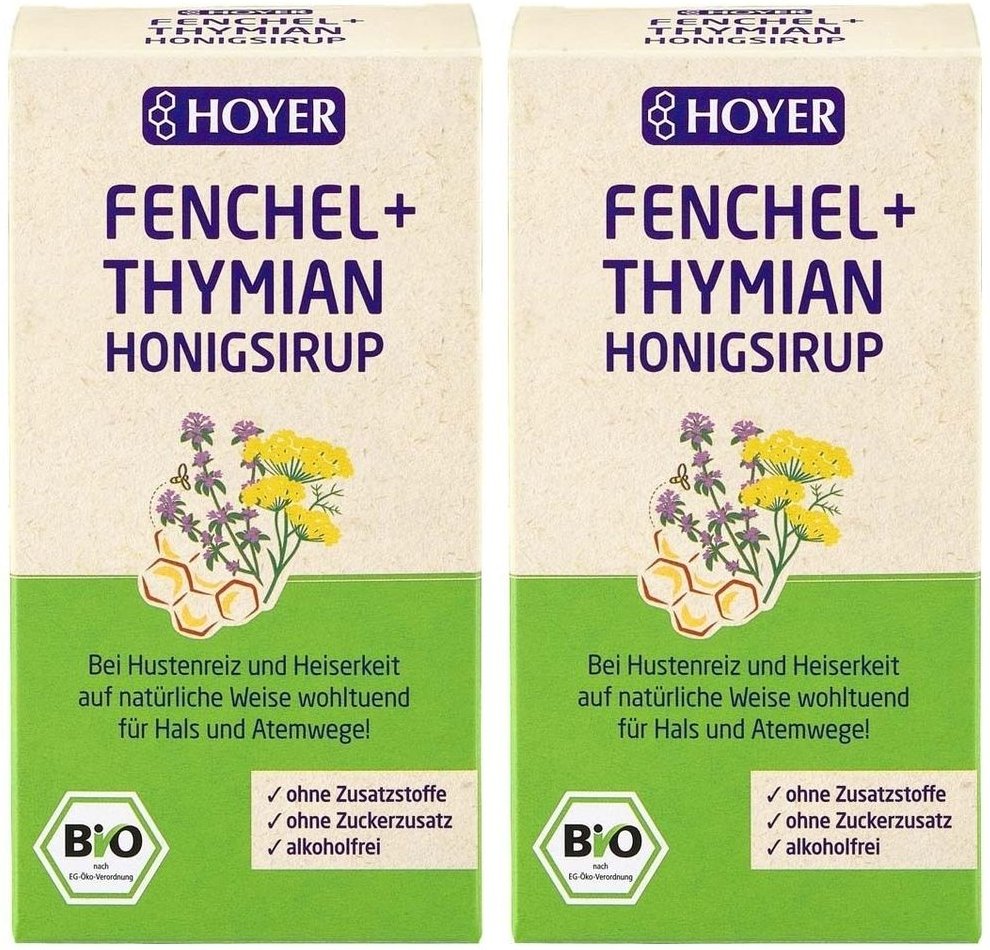 Hoyer Fenchel+Thymian Honigsirup 2x 2x250 g Sirup