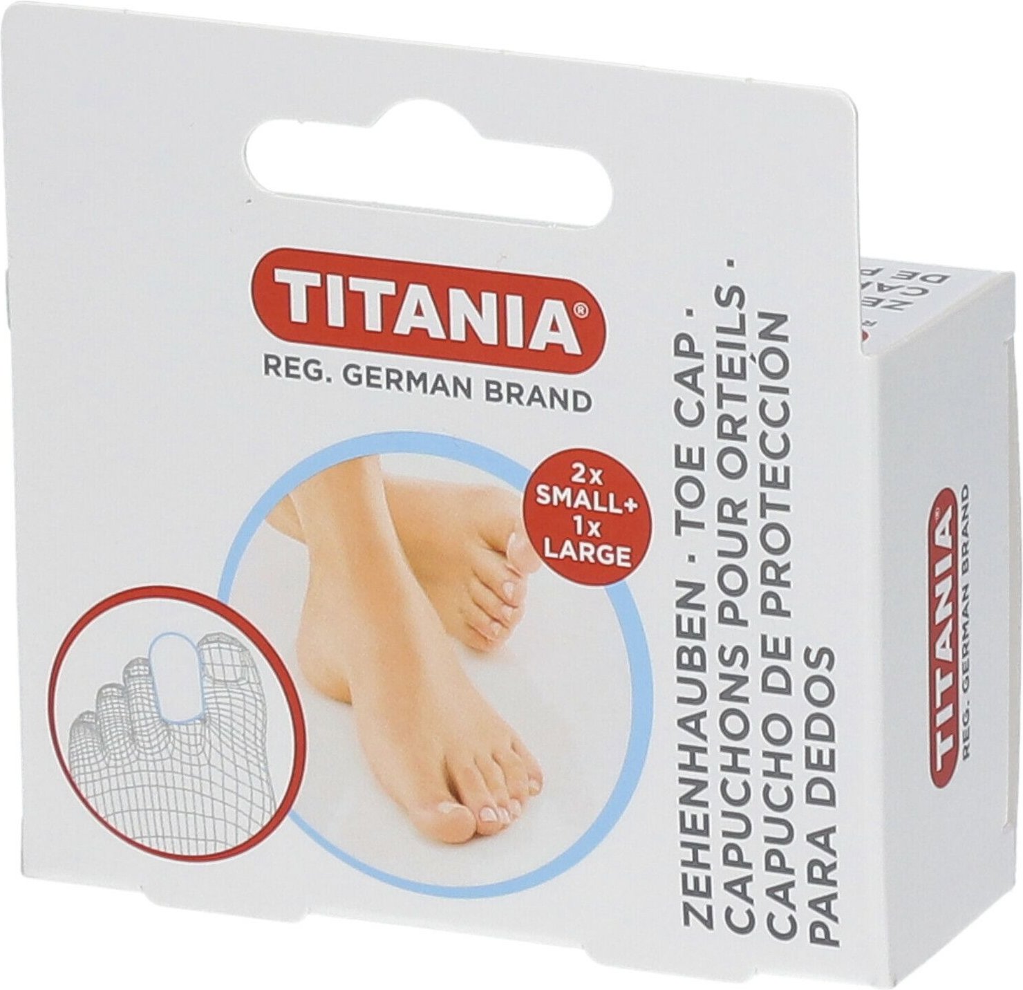 Zehenhauben 2 klein und 1 groß Titania 3 St Zubehör