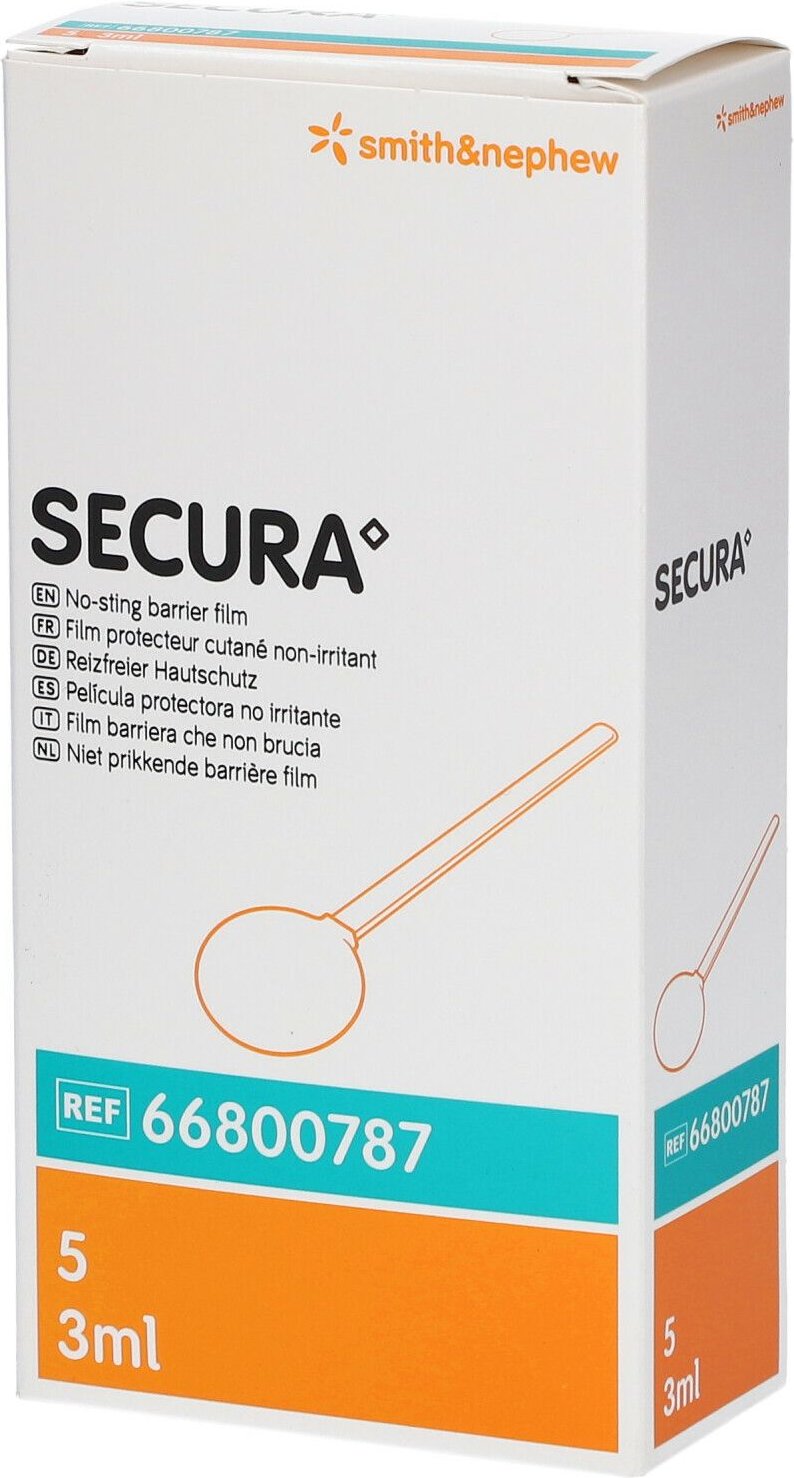 Secura reizfreier Hautschutz Applikator 5x3 ml Flüssigkeit