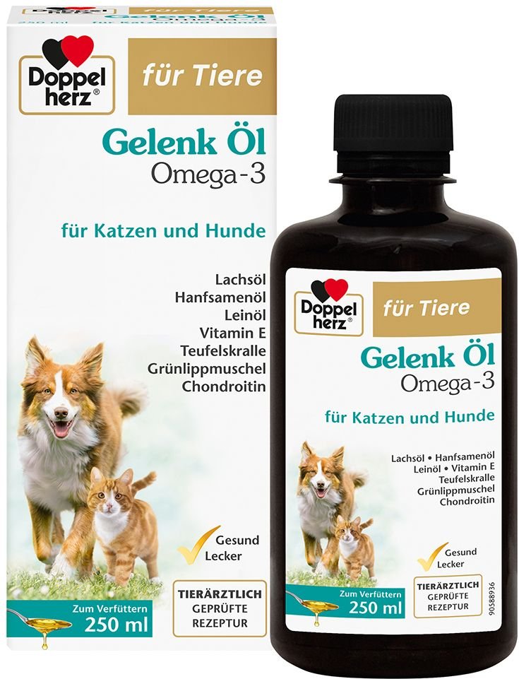 Doppelherz für Tiere Gelenk Öl f.Hunde/Katzen 250 ml Flüssigkeit