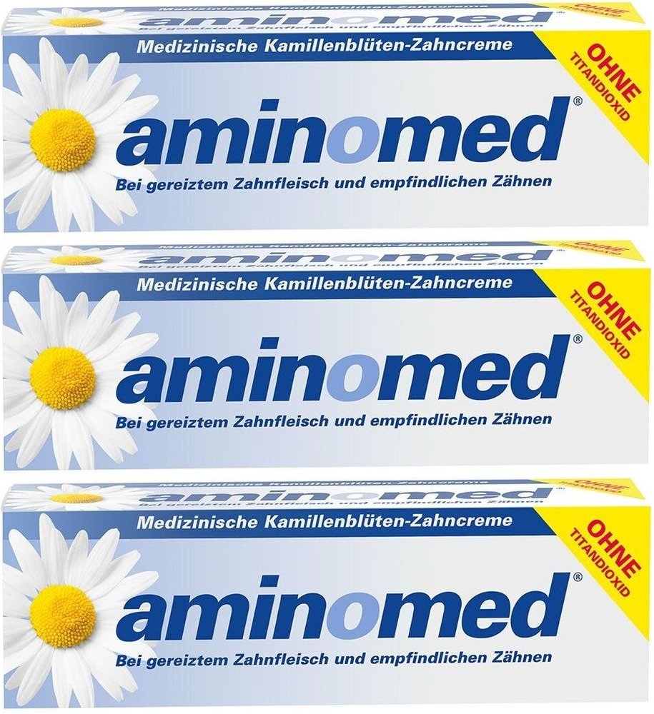 Aminomed Kamillen Zahncre x3 3x75 ml Zahncreme