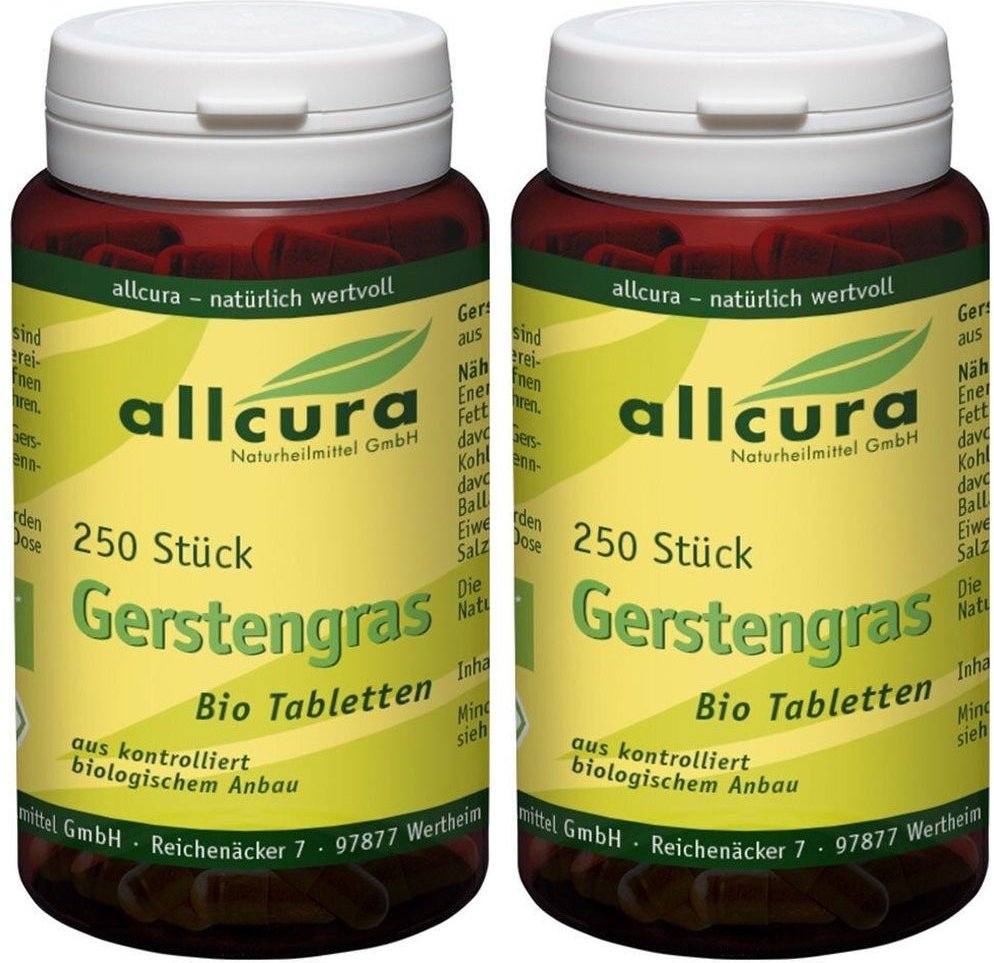 Gerstengras Tabletten Bio 2x 2x250 St