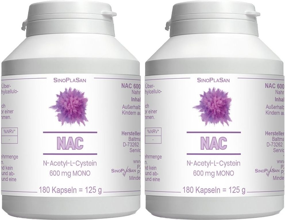 NAC 600 mg Mono Kapseln 2x 2x180 St