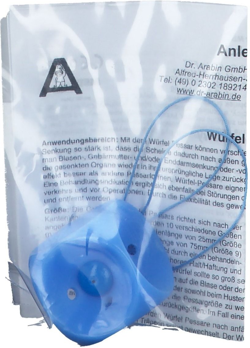 Würfelpessar Silikon 32 mm Gr.2 n.Arabin perf.m.Kn 1 St Würfel
