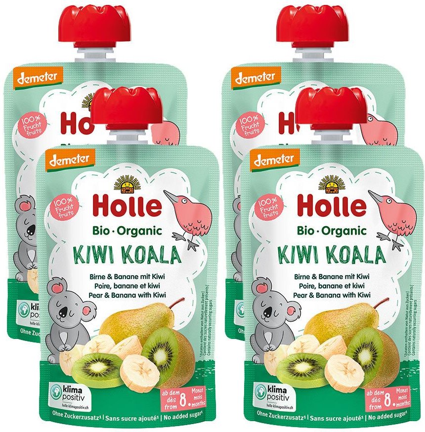 Holle Kiwi Koala 4er Set 4x100 g Trinklösung