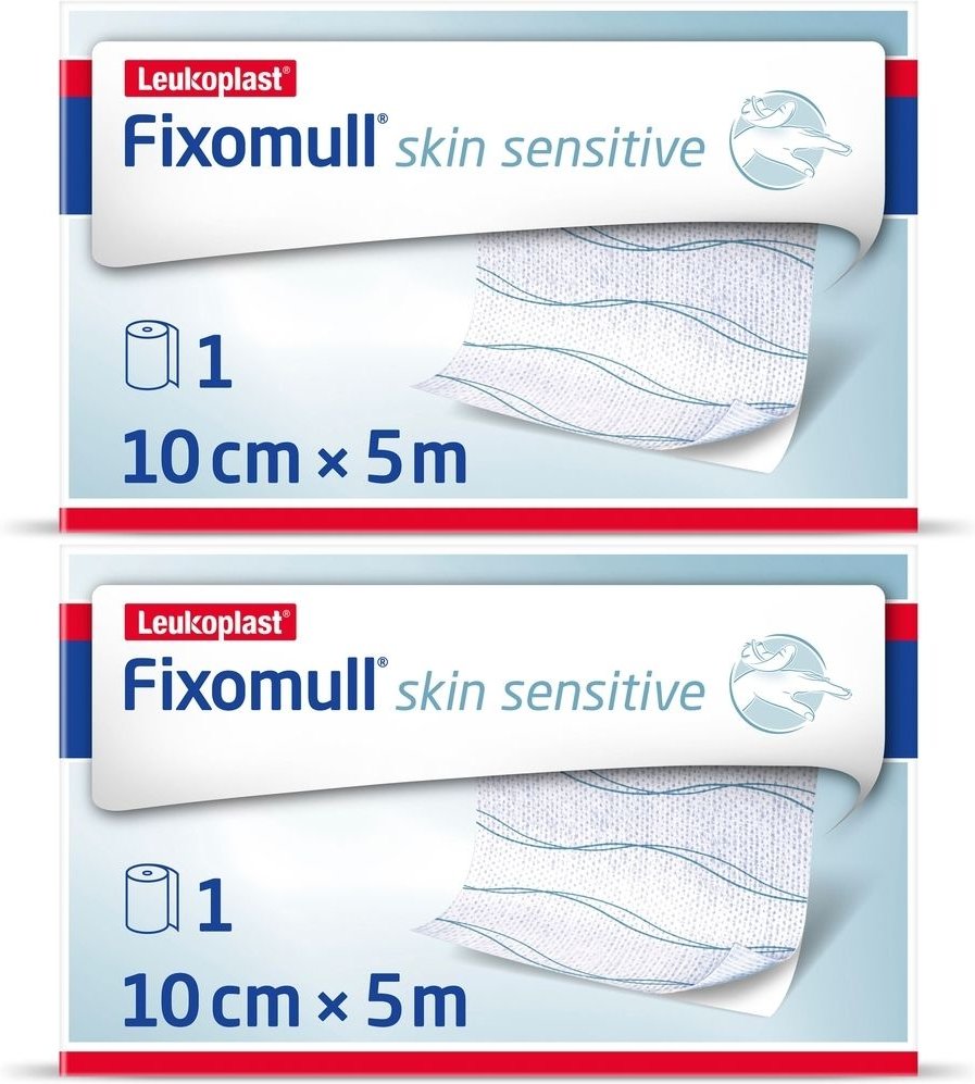 Fixomull Skin Sensitive 10 cmx5 m 2x 2x1 St Pflaster