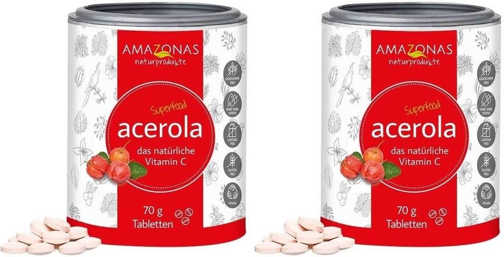 Acerola Vitamin C O Zucker x2 2x70 g Lutschtabletten