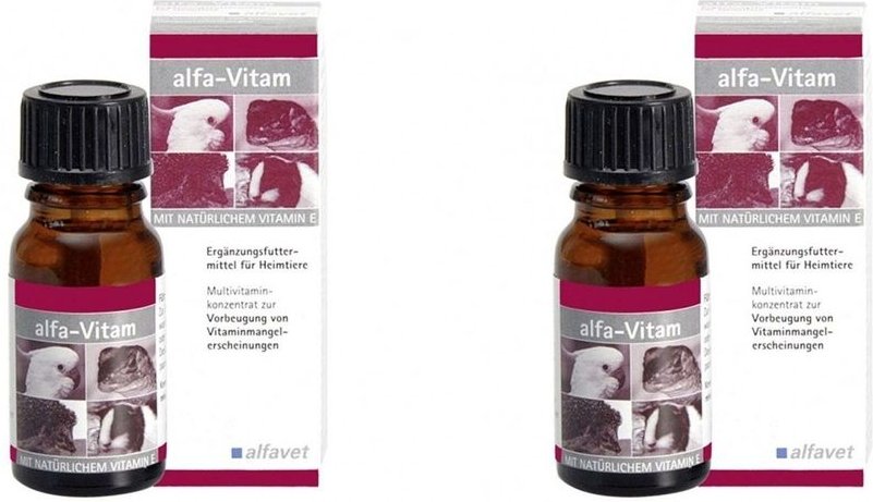 Alfa-Vitam Tropfen f.Heimtiere 2x 2x10 ml