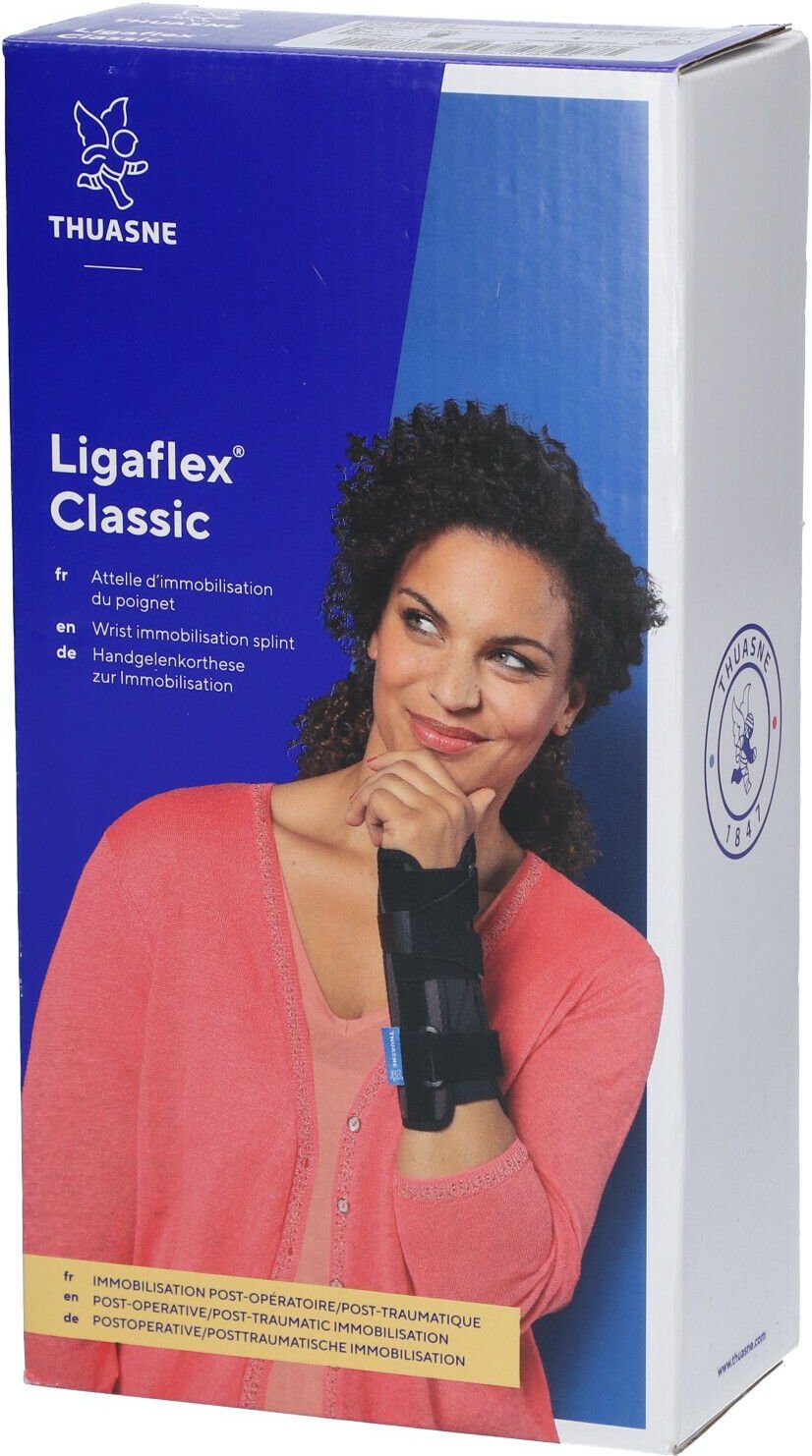 Thuasne Ligaflex Classic Pols Rechts Zwart T1 1 St Bandage(s)