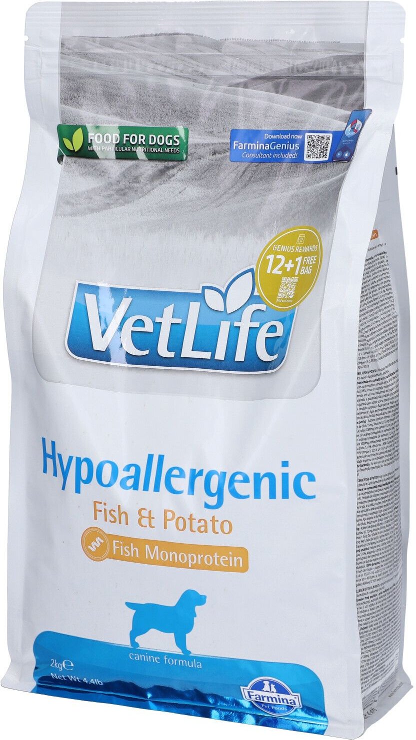 VET Life NAT CAN H Fish&Pot2Kg 2000 g Futter