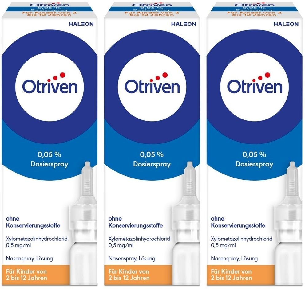 Otriven 0,05% Dosierspray o.Konservierungsstoffe x3 3x10 ml