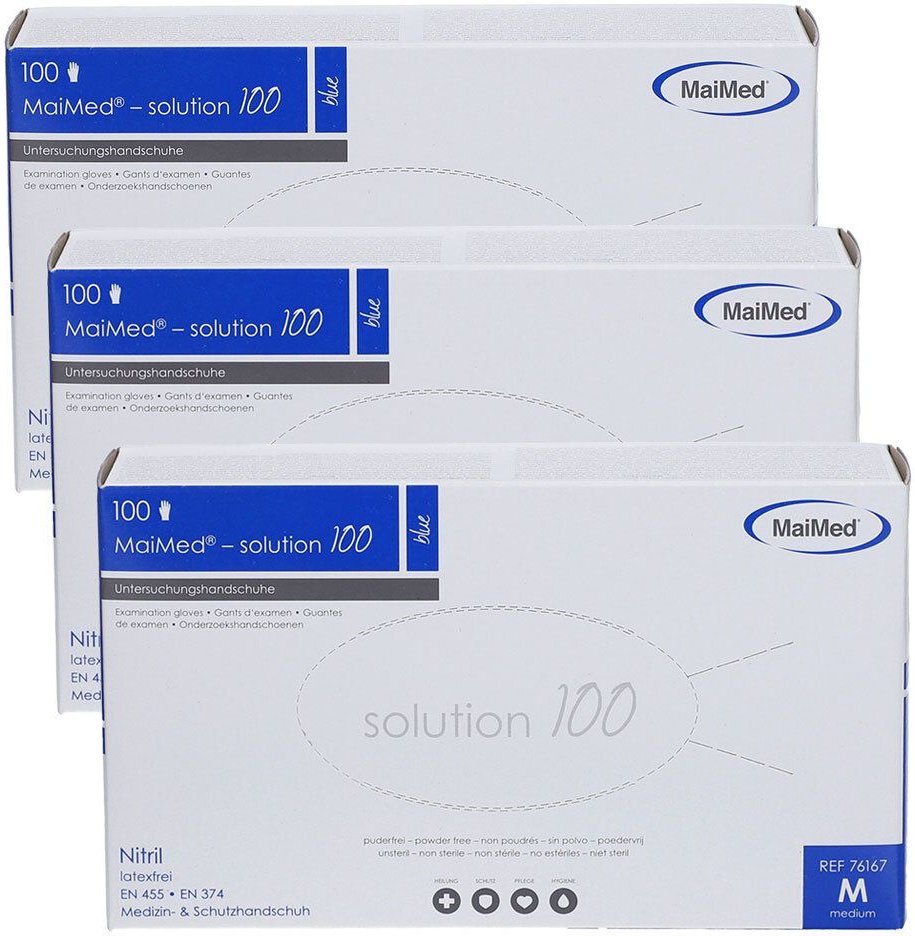 Param Einmalhandschuhe Nitril Größe M x3 3x100 St Handschuhe