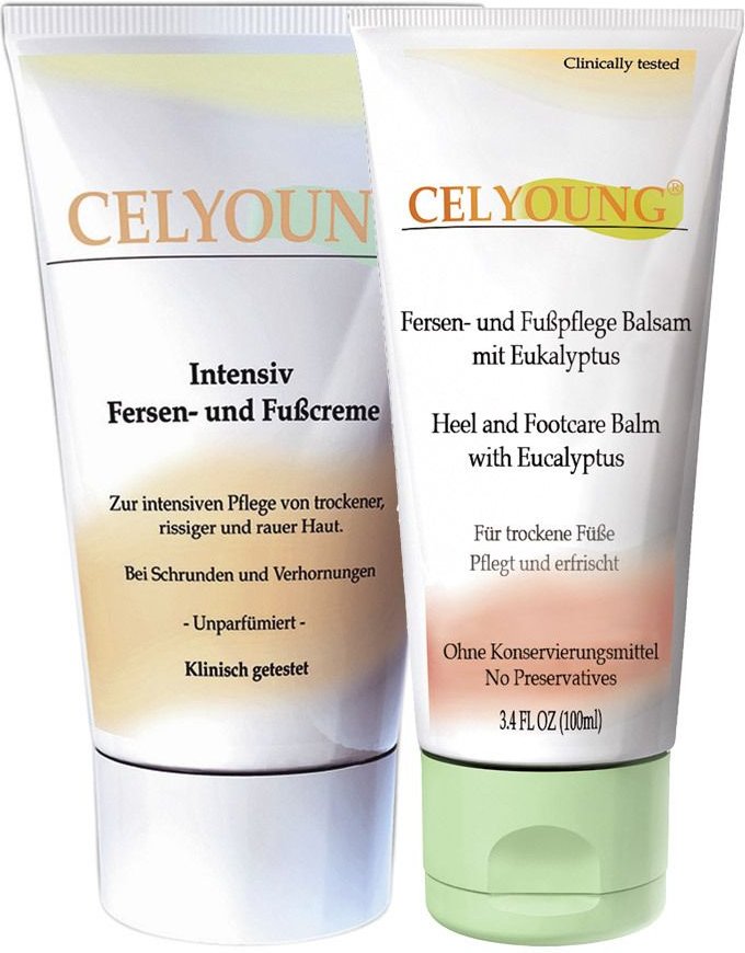 Thumbnail - Celyoung Intensiv Fersen Fußcr.+Balsam 2x100ml 1 St Kombipackung